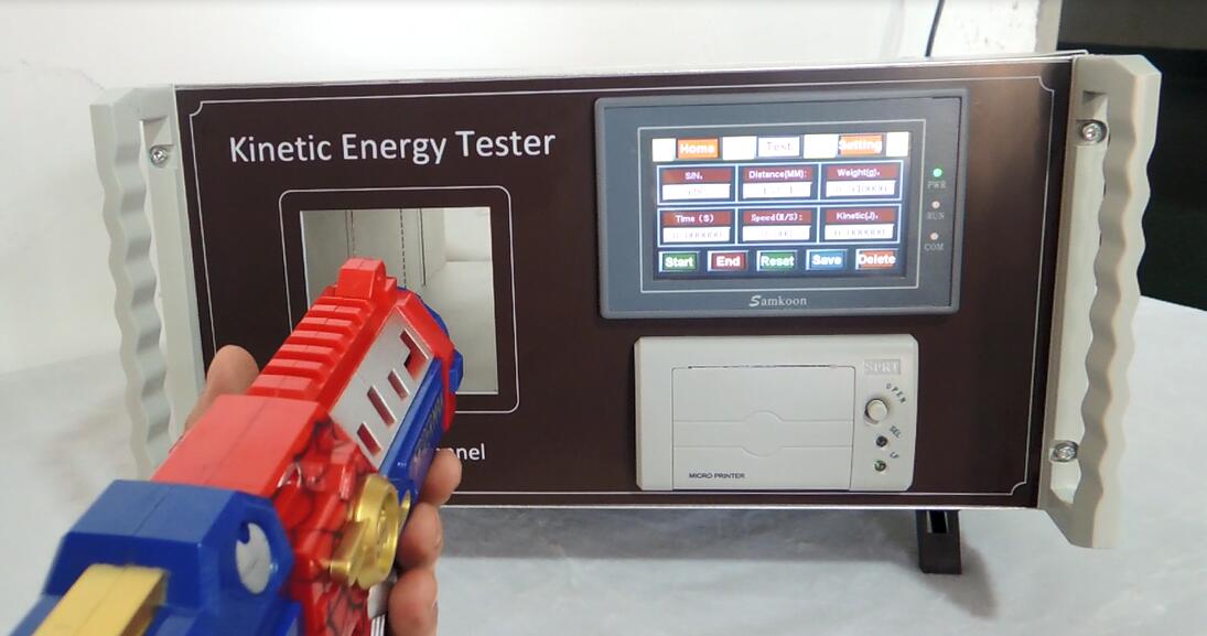 toys testing equipment touch screen kinetic energy tester with