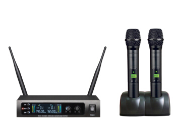 excellent quality 878 wireless microphone system UHF IR 200 channel colorful handheld