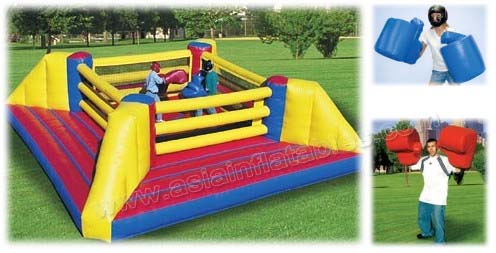 Gaint Inflatable Bouncy Boxing Ring Arena/ Inflatable Boxing Glove Challenge For Fight Game