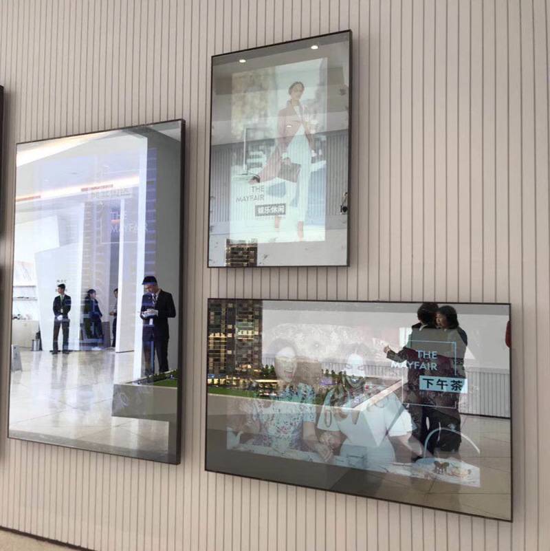 21.5 inch Smart interactive Magic Mirror Display bathroom advertising displays with sensor
