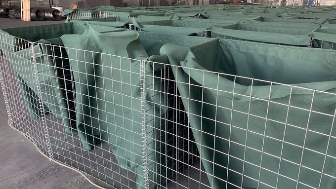 Top Sale Explosion Proof 76.2x76.2mm Hot Dipped Galvanized Container Defense Barrier Gabion 4