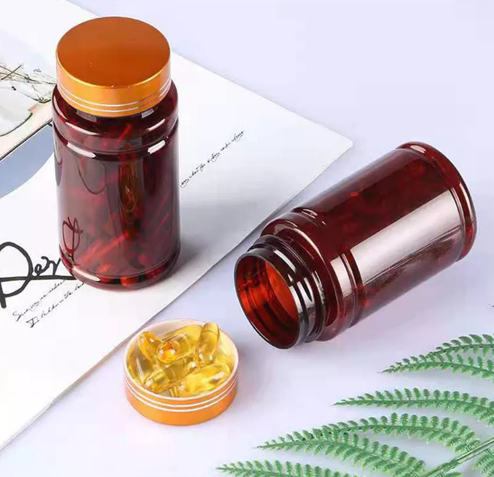 Amber Transparent 100ml 150ml 200ml Pet Plastic Pill Medicine Capsules Bottles Tablet Bottle Packaging