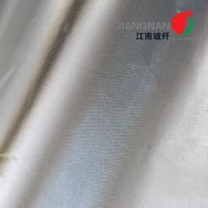China Fire Resistant Aluminum Foil Laminated Fiberglass Fabric 0.2mm Thickness on sale 