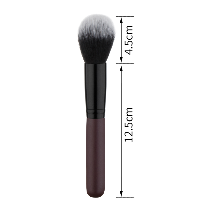 Single Wood Handle Soft Face Makeup Brush Powder Foundation Blush Brush Cosmetics Make Up Tool With Private Label