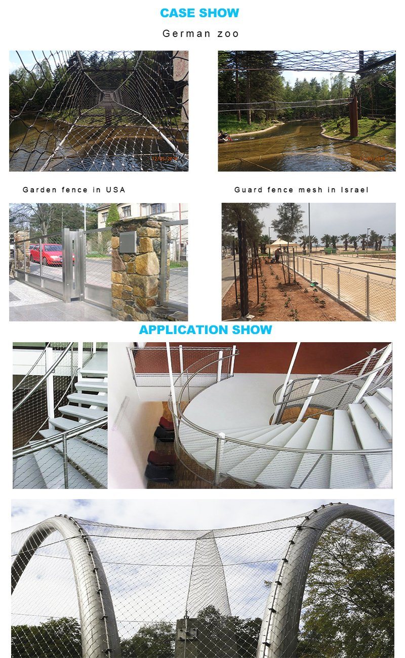 Stainless Steel Cable Mesh Animal Protection Enclosure