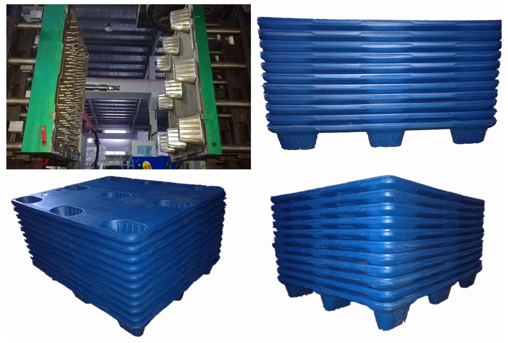 Cheap Heavy Duty Plastic Pallet Crate Boxes Making Machinery 150 Accumulation Style Blow Molding Machine