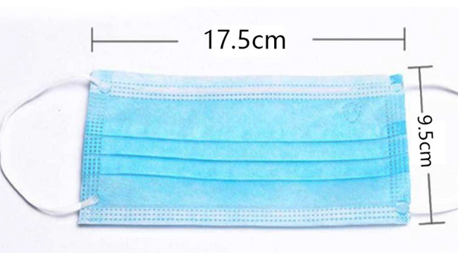 China Supplier Earloop Type Non-Woven 3ply Face Mask Disposable