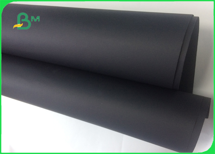 High quality shiny black paper / 1mm black cardboard paper sheet for packaging