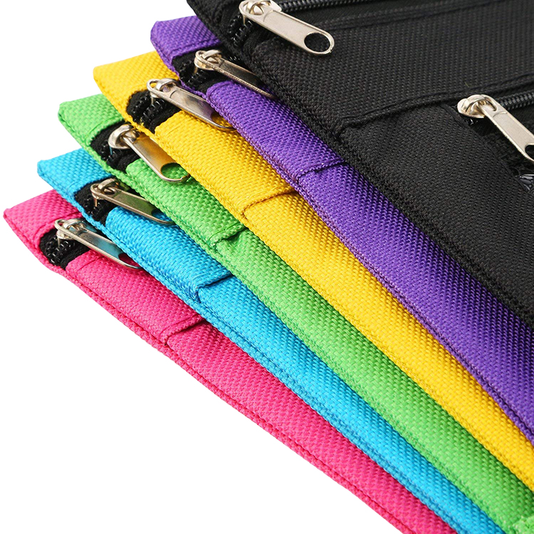 3-Ring Binder Pencil Pouch Stationery Bags Zipper Pencil Bag with PVC Mesh Window
