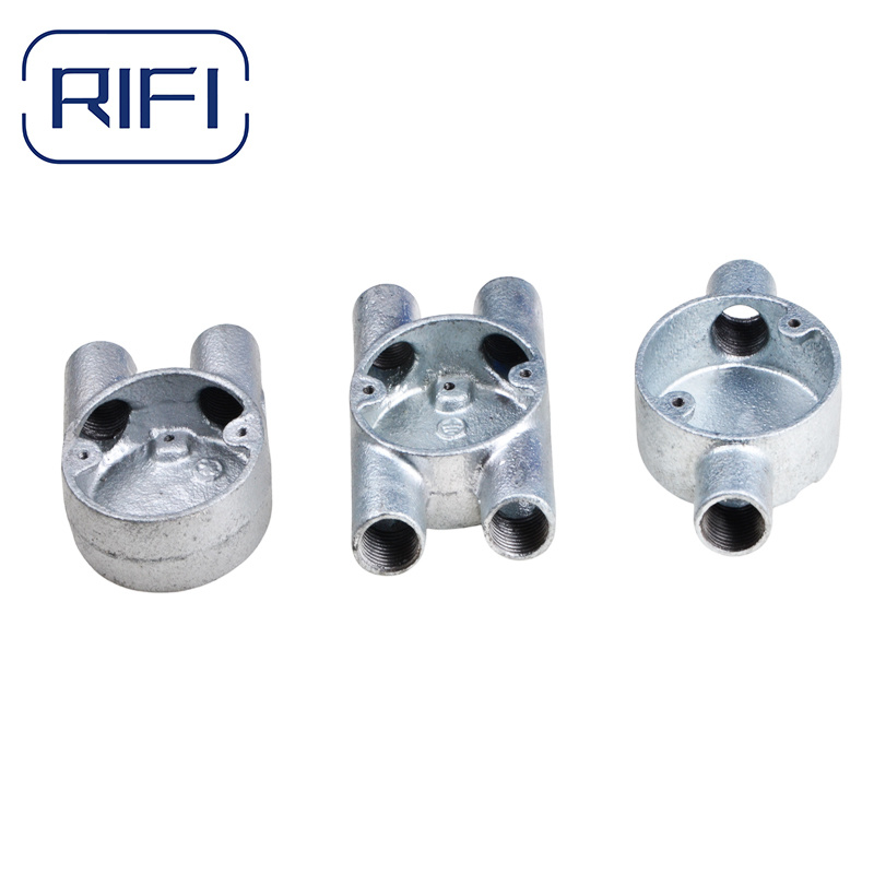 Gi Conduit Pipe Fittings for Electrical Wiring Malleable Iron Hot DIP Galvanized Inspection Bend