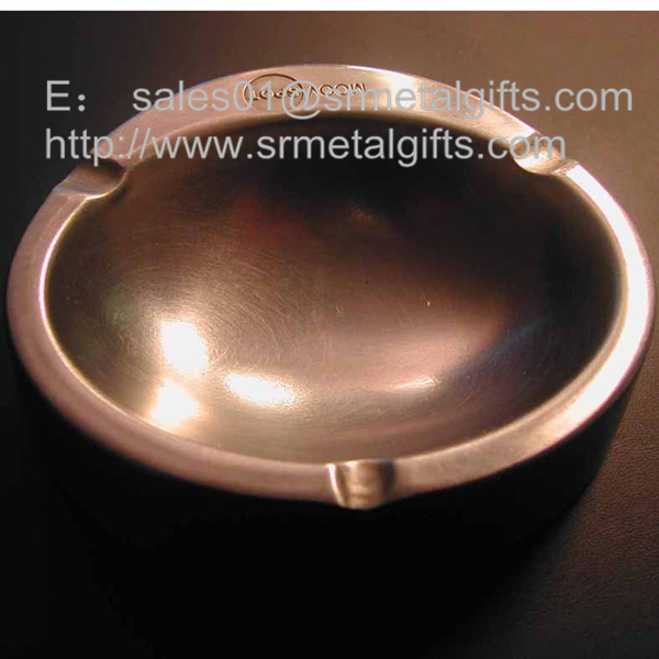 8 inch round metal cigar ashtrays