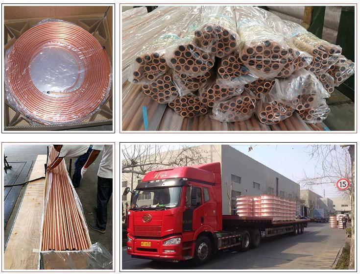 ASTM B280 C12200 C2400 Pancake Copper Coil Tube Air Conditioning Refrigeration Copper Coil Pipes