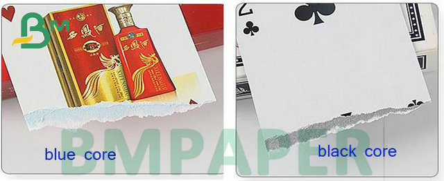 High Whiteness 71cm 72cm Width Reel 280gsm 300gsm Bluecore C2S Paper For Playing Cards 