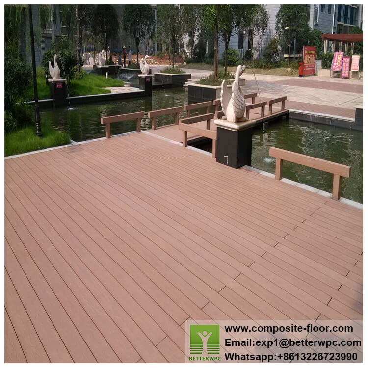 Best Price High Quality Composite Deck Gazebo Floor Material Planks Waterproof WPC Polen Supplier 