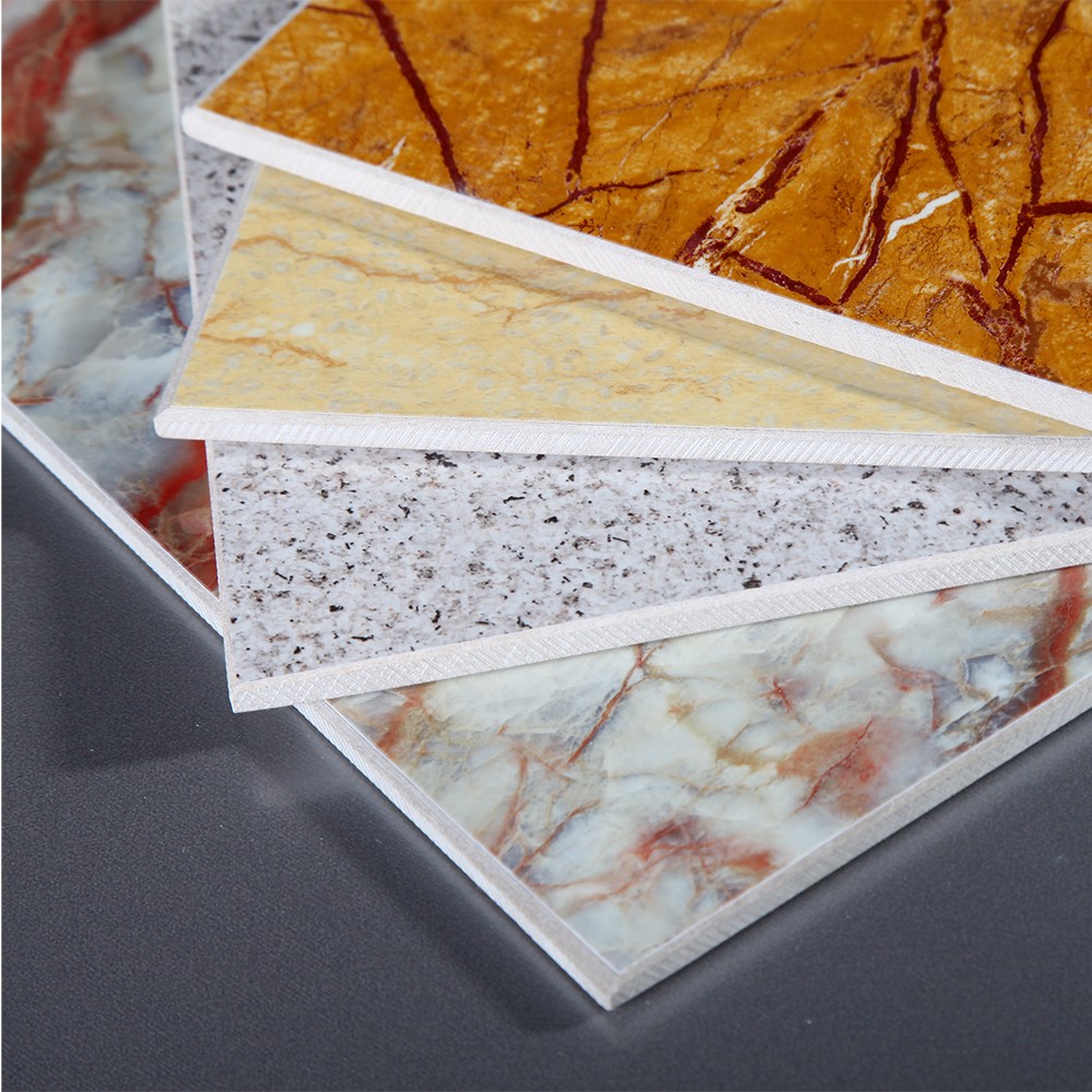 High Glossy UV coating fiber cement decorative board Interior wall wood cement panel