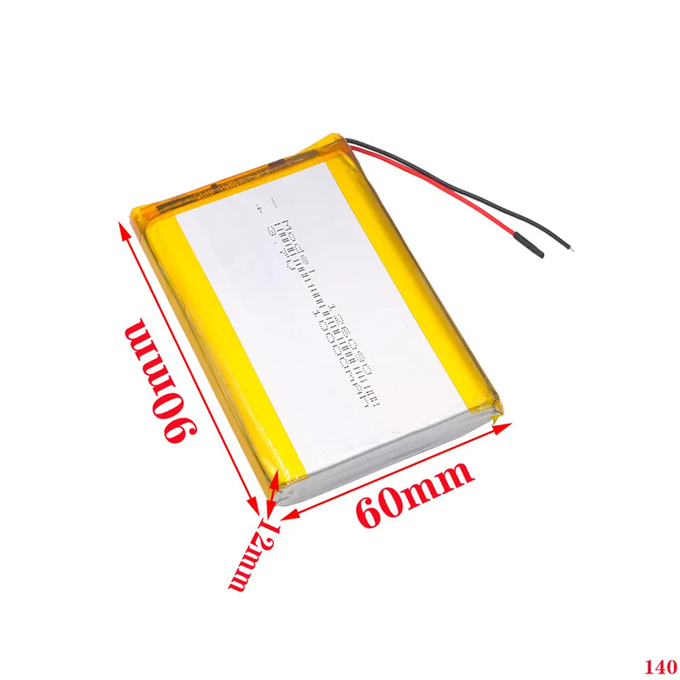 LiFePo4 Lithium Battery 3.7V 10000Mah 126090 Rechargeable Charging OEM Lithium Polymer Battery For Smart Mobile Phone 2