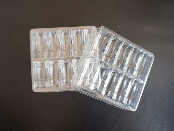 Medical 2ml Bottles Packaging PVC Transparent Blister Trays In Stock 4