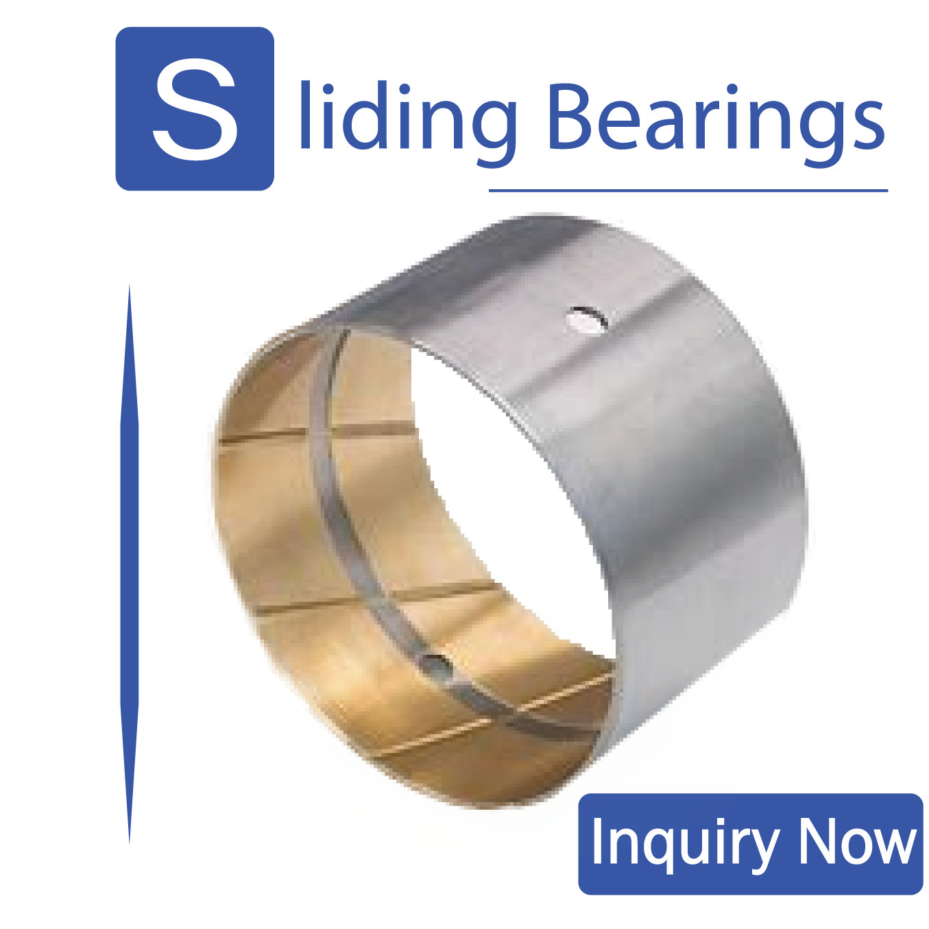 Steel base bimetallic bearing