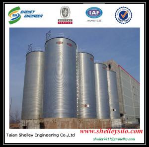 5000t large flat bottom galvanized steel silo for grain storage for