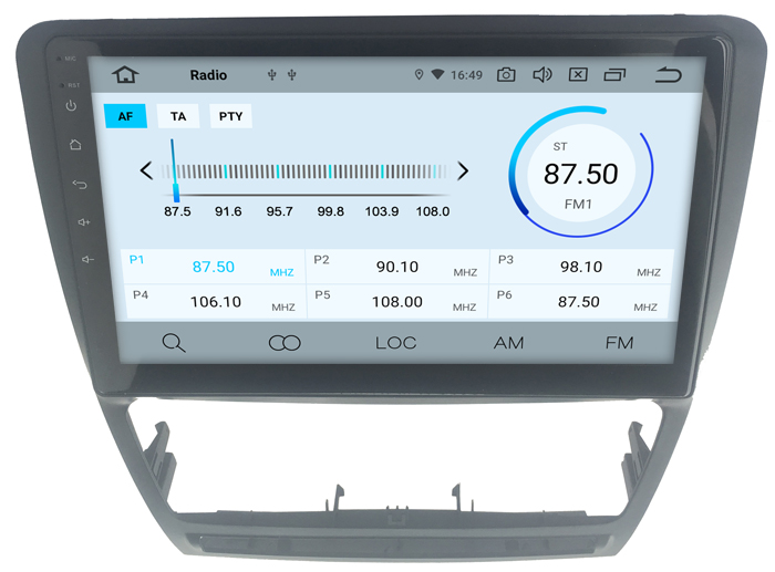 Skoda OCTAVIA 2010-2013 Car Stereo GPS Navigation System Satellite Navigator Player Tracker Auto Radio Touchscreen Bluetooth Mirror Link,AutomaticAC