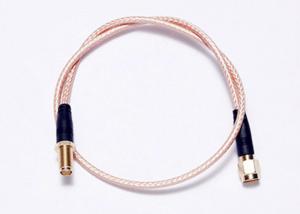 China RG316 Flexible Coaxial Cable / RF Coax Coaxial Jumper With RP SMA Female on sale 