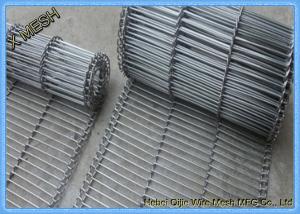 China Grillage en métal d'acier inoxydable de SS304, ceinture de conveyeur de maille de fil de lien d'oeil 10 mètres on sale 