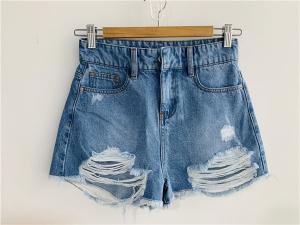 light wash jean shorts womens