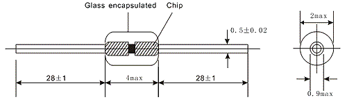 Linear PTC Thermistor Silicon temperature sensors