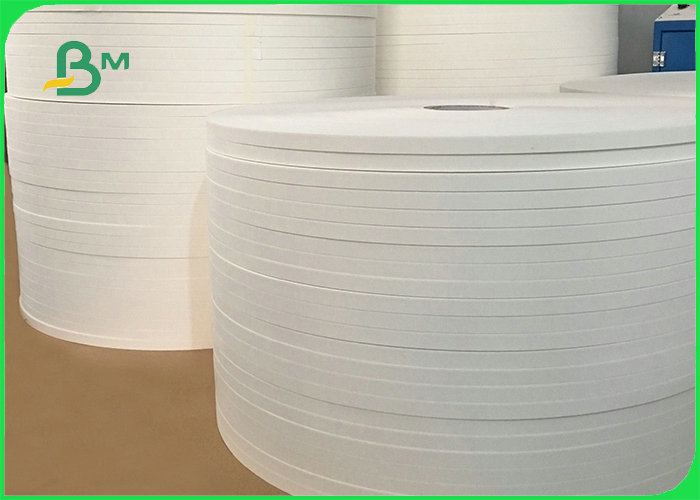 60gsm 120gsm Slitted 14mm 15mm Food Grade Ink Yellow Printed Straw Paper Roll