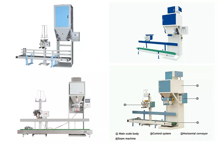 Semi Automatic Biomass Pellet Packing Machine Weighing Filling Sealing Packing Machine