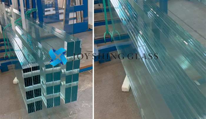 Ultra Clear Heat Soaked Tempered Laminated Glass Ribs 