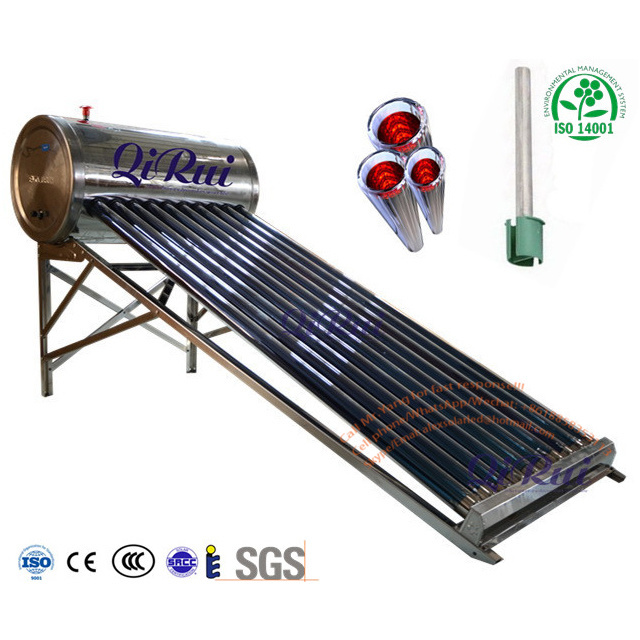 Stainless Steel Calentador De Agua Solar Vacuum Tube Solar Water Heating System with CE