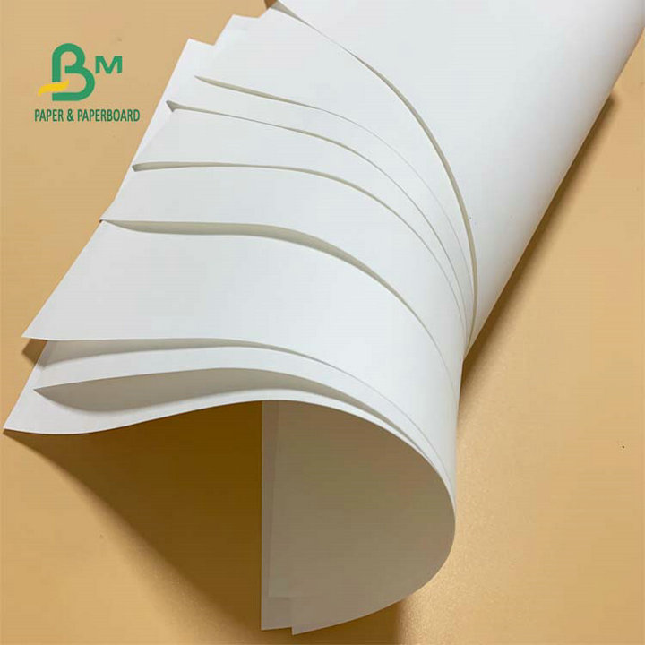 120g Paper For White Kraft Bag Making 889mm Width Wood Pulp 
