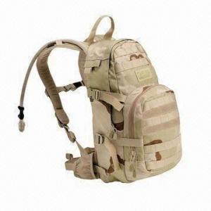 China Army Bag, Military Backpack with Camouflage Fabric and Hydration System on sale 