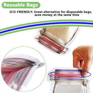 reusable mason jar ziplock bags