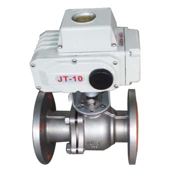 Electric stainless steel lined fluorine ball valve