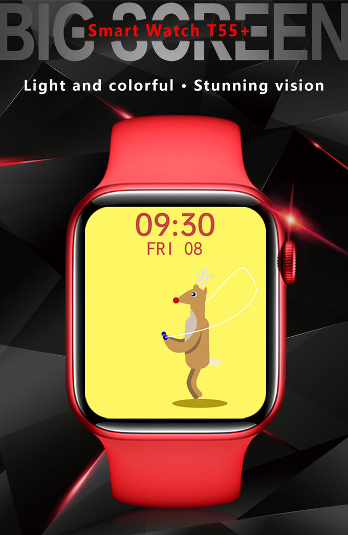 MTK2502D 1.75 Inch Fitness Tracker Smartwatch Split Screen Spin button 0