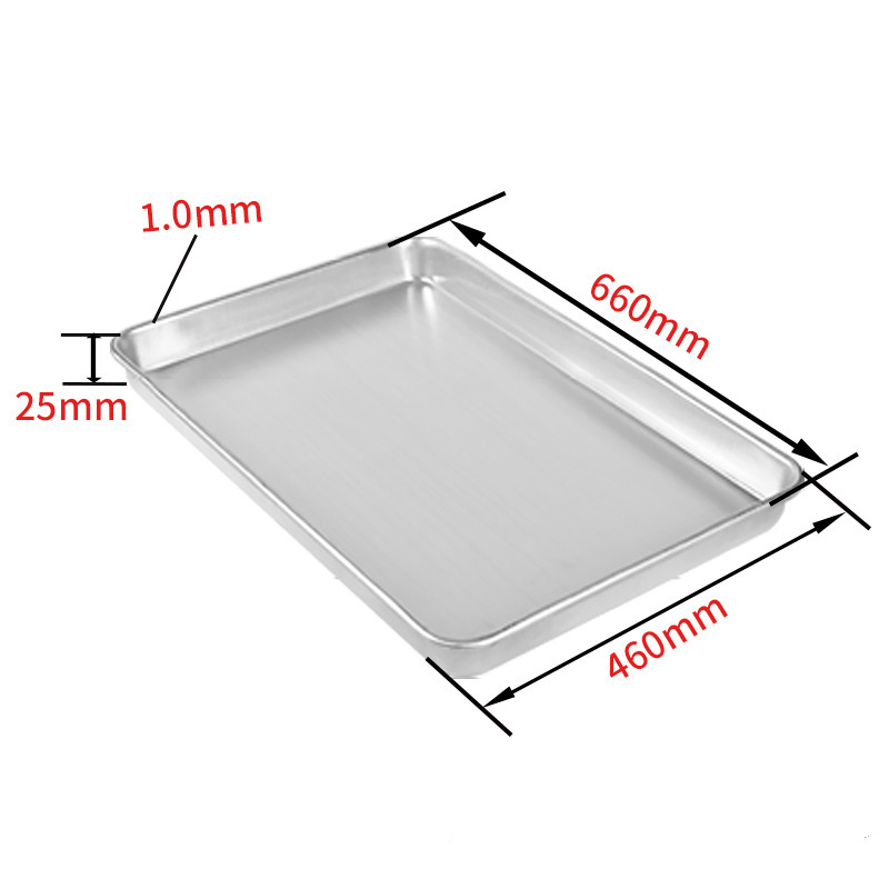 600*400*20mm Rectangular Round Edge Commercial Baking Oven Tray