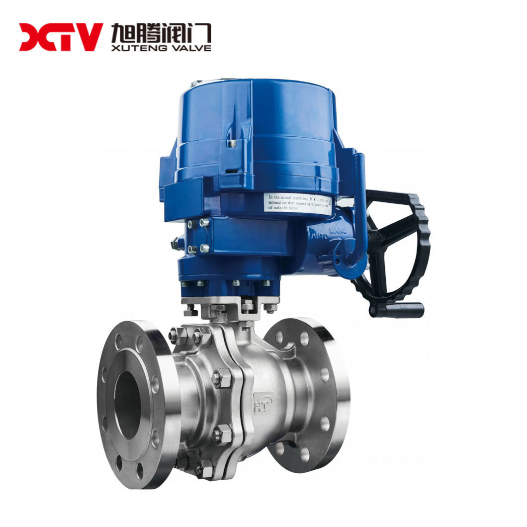 Xtv Casting Control Valve Flange Ball Valve with Mounted Pad