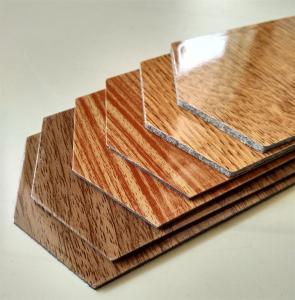 2mm 3mm Wooden Texture Aluminum Composite Panel For Ketichen