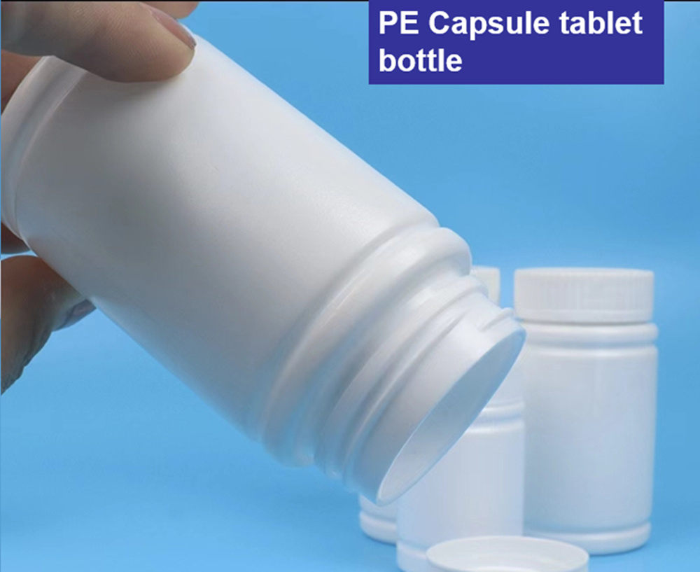 Cheap Food Grade 40ml 50ml Round HDPE White Pill Bottles Pharmaceutical Capsule Tablets Packaging Plastic Medical Bottle