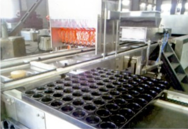 Full Automatic Custard Pie Cake Production Line, Cup Cake Production Machine, Layer Cake Processing Line Equipment 4