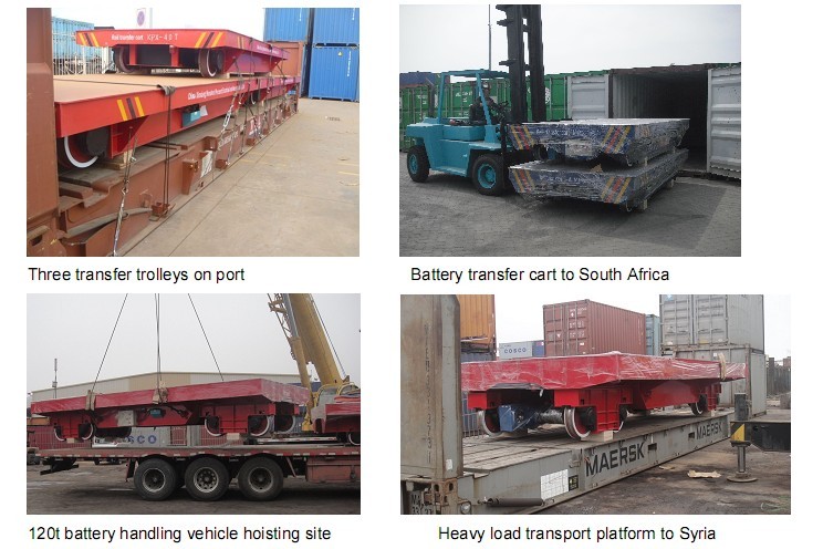 cable reels powered rail transfer vehicle for steel mill handling