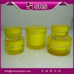 cylinder shape any color is available cosmetic acrylic jar