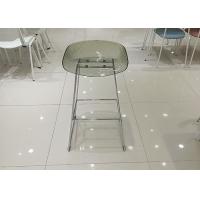 China Transparent Metal Counter Height Chairs Stools Nordic Style on sale