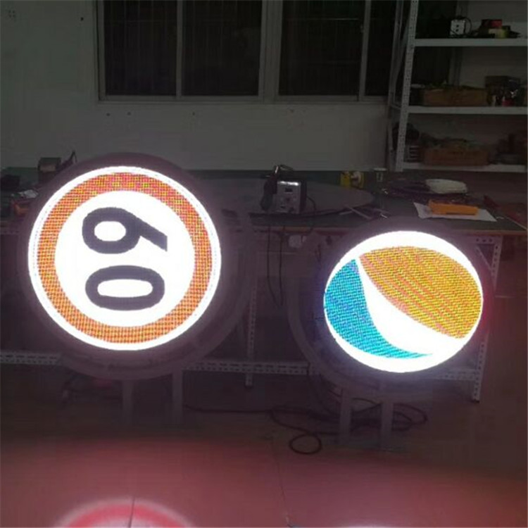 P3 Mirror round shape wall mounted led display screen for advertising billboard