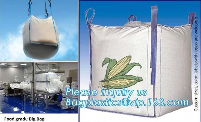 Bitumen Big FIBC Jumbo Bags Bottom Spout , Inner Liner Bag Ventilated Breathing