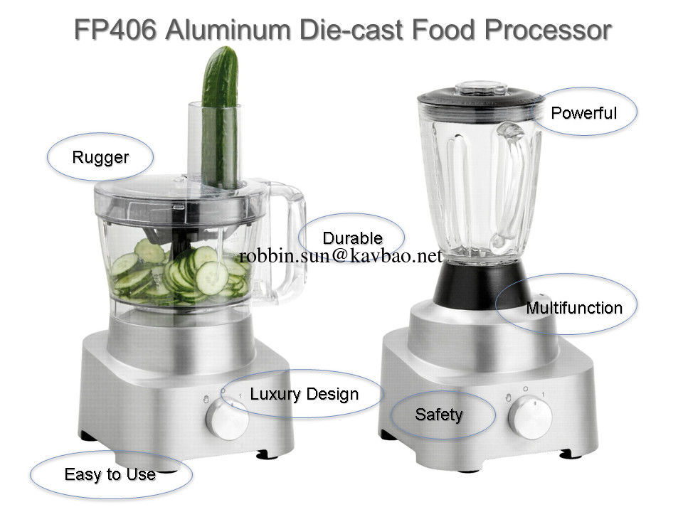 CB GS CE ROHS Certified FP406 Aluminum Diecast Food Processor