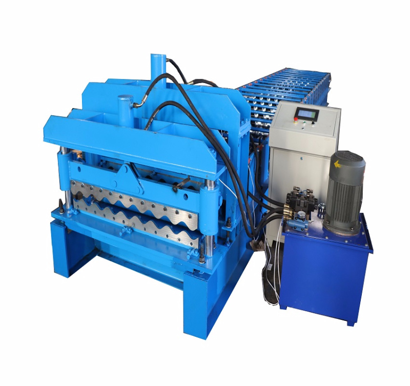 Colored Steel Glazed Tile Roll Forming Machine