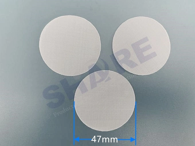 Nylon Mesh Screen Discs and Sheets, 25, 47, 55, 90 mm, 5, 8, 10, 15, 20, 30, 100, 150, 160, 180, 200, 300, 600, 800, 900, 950, 1000 Um, Pack of 10, 50, 100